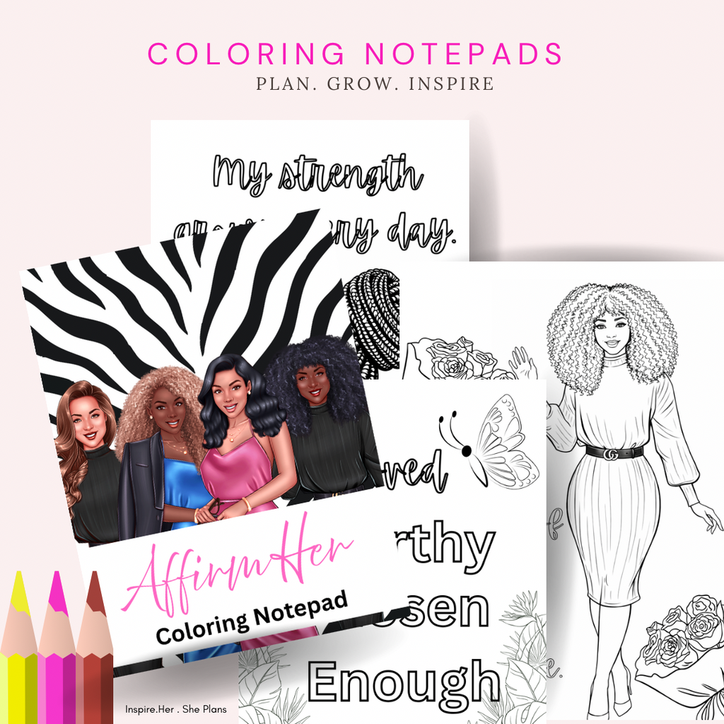 Affirm Her Coloring Notepad