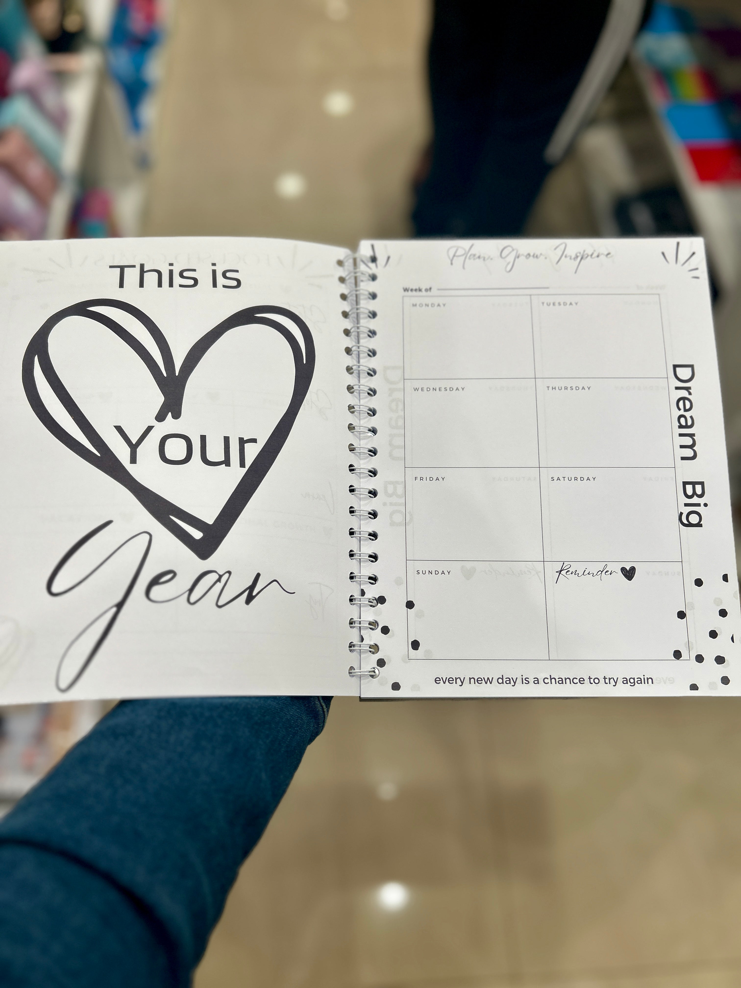 Weekly planners