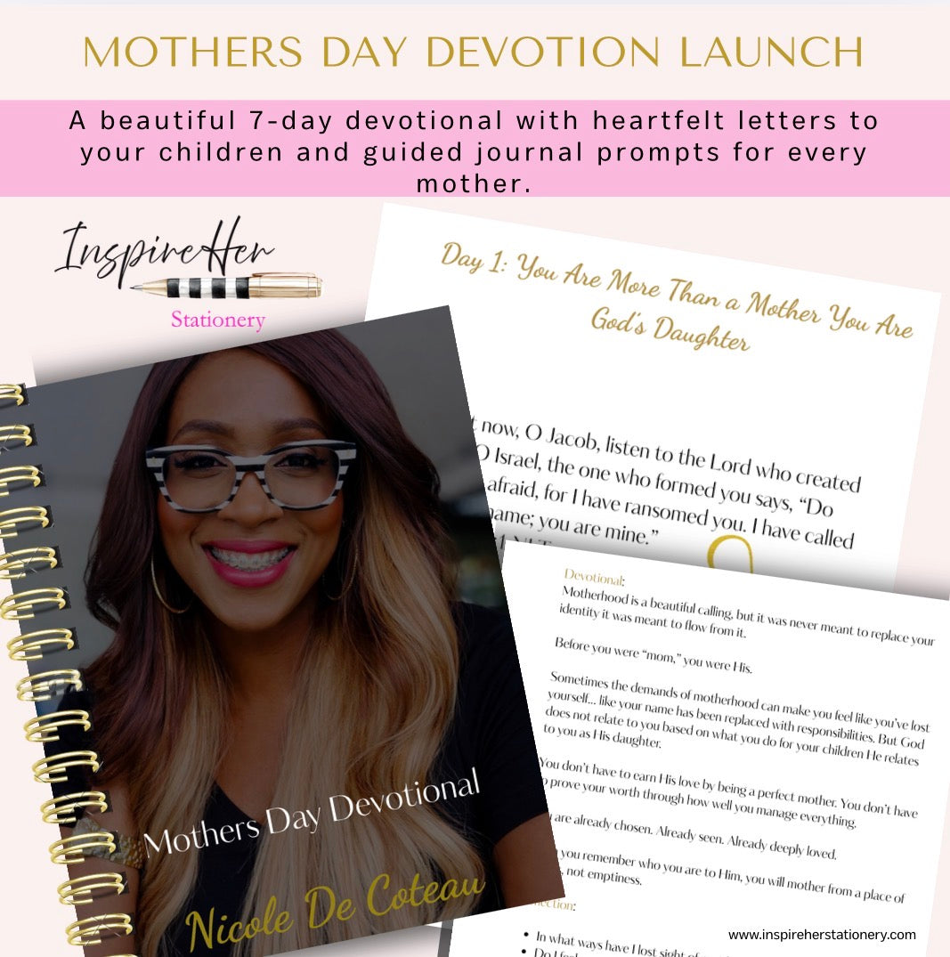 Mothers Day 7 day devotional / journal and pen sets