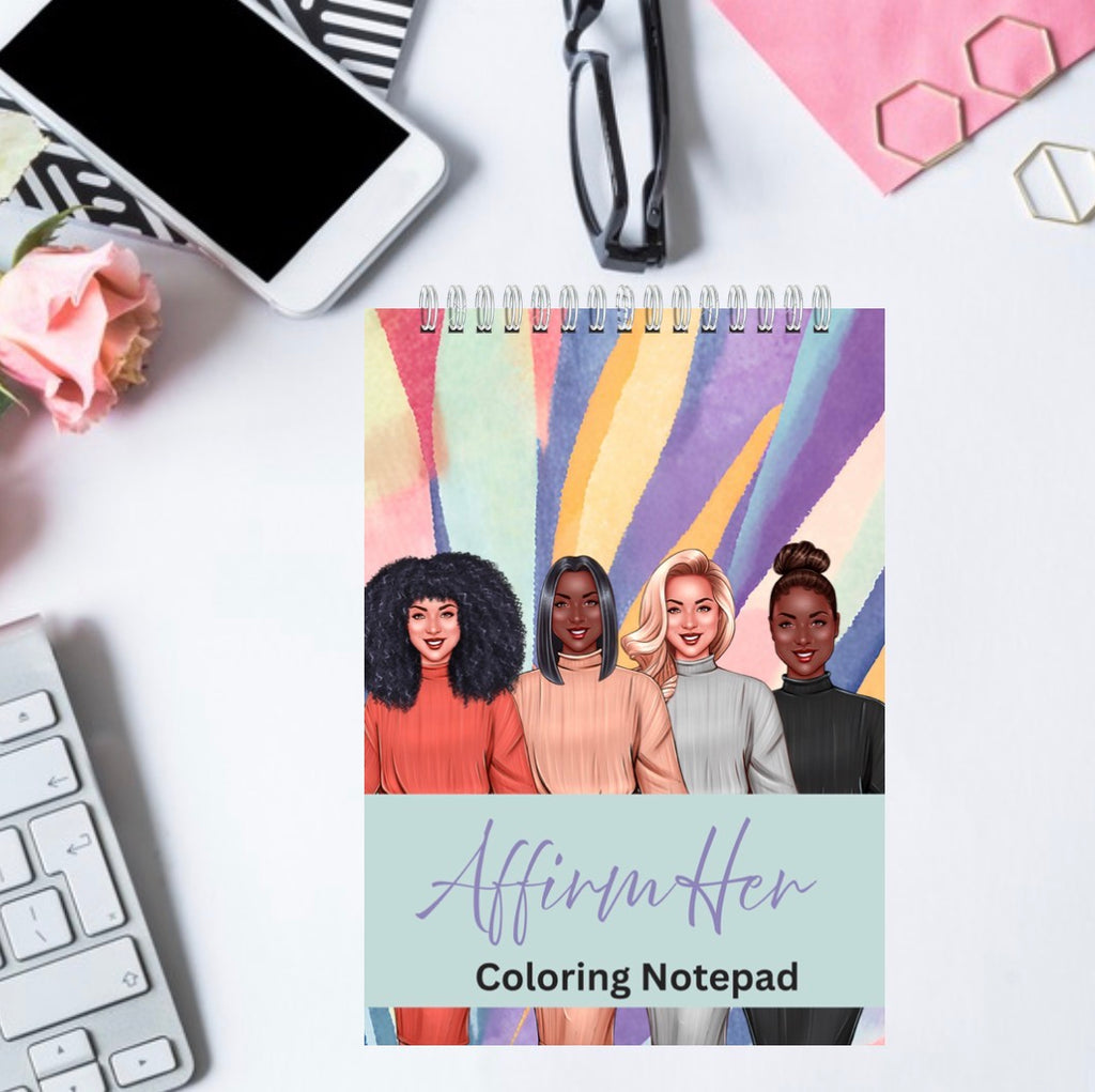 Affirm Her Coloring Notepad