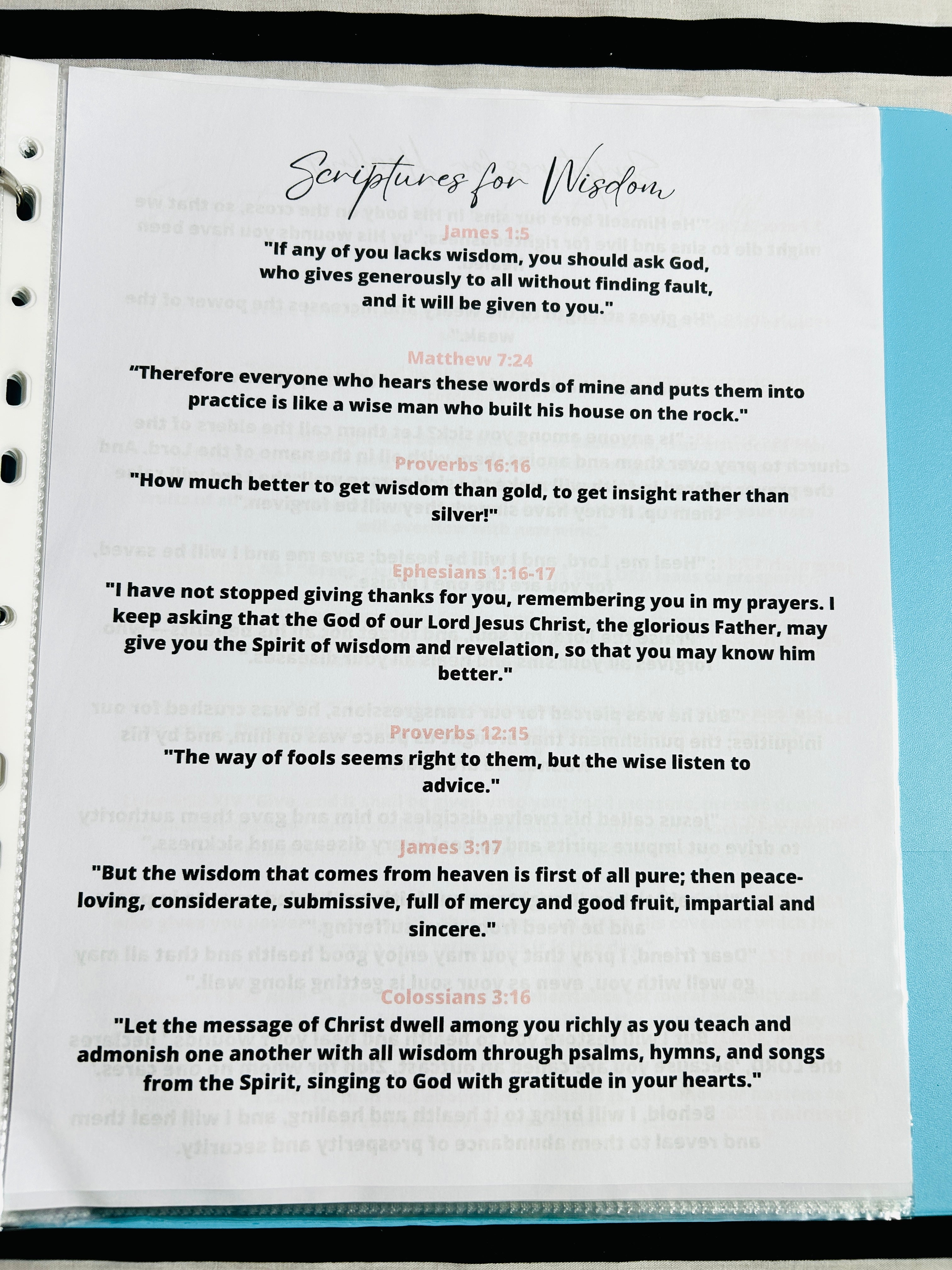 Prayer Binder