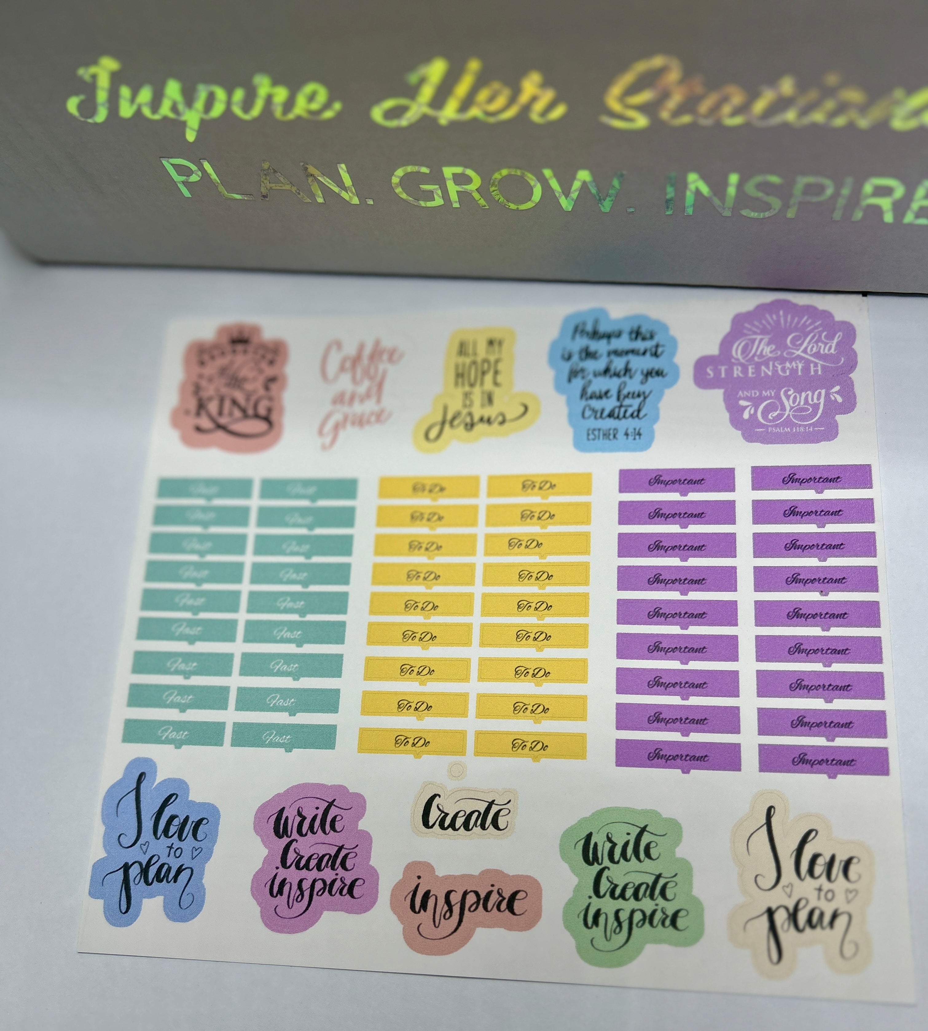 2026 Annual sticker sheet