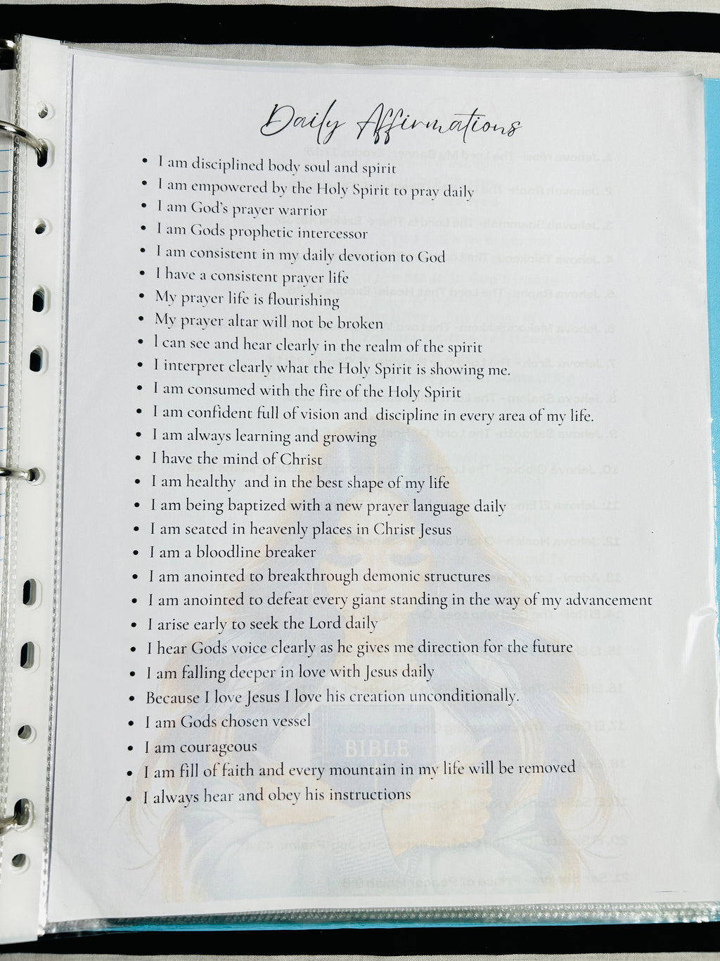 Prayer Binder
