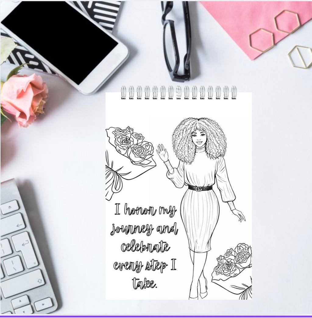Affirm Her Coloring Notepad