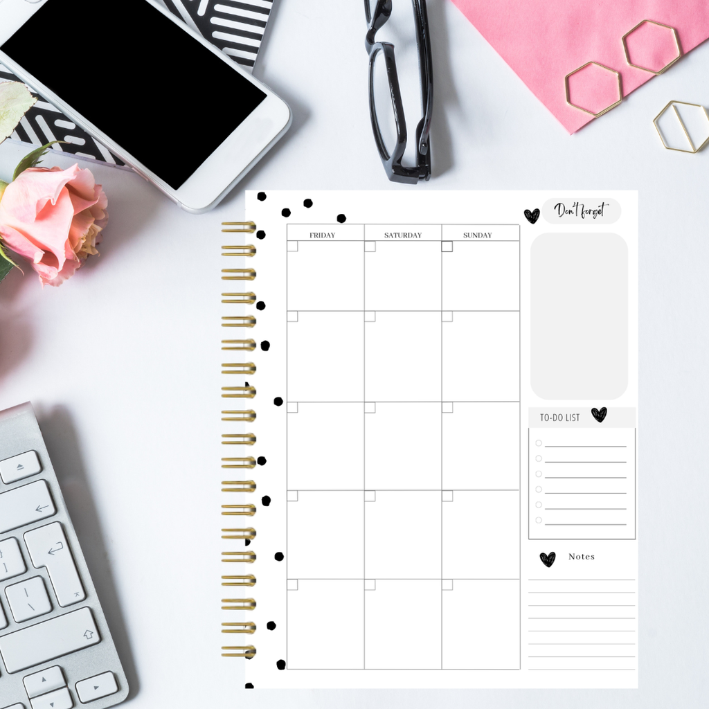 Plan.Grow.Inspire Monthly Planner