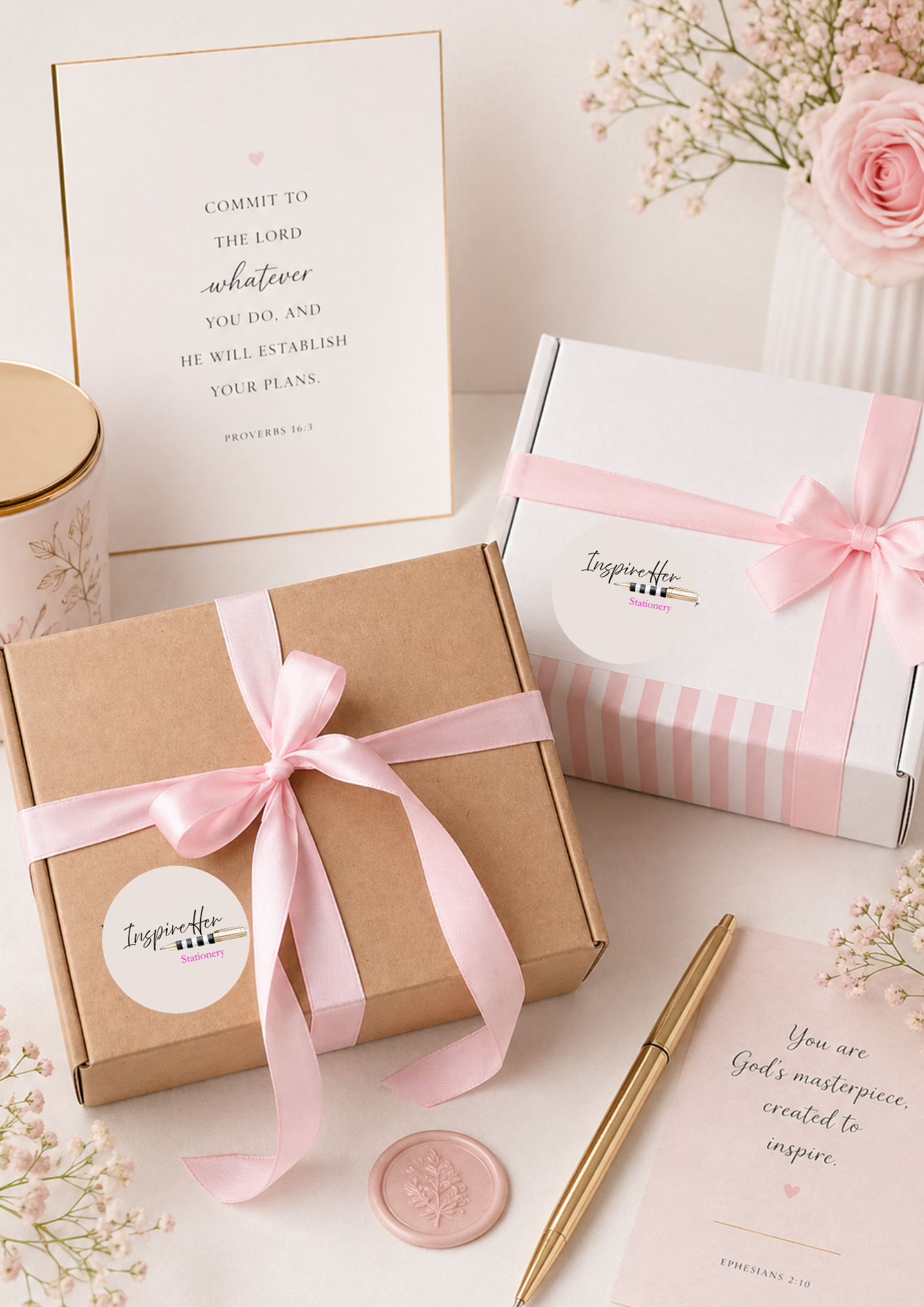 Mothers Day 7 day devotional / journal and pen sets