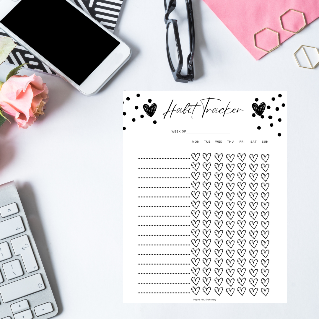 Habit tracker notepad