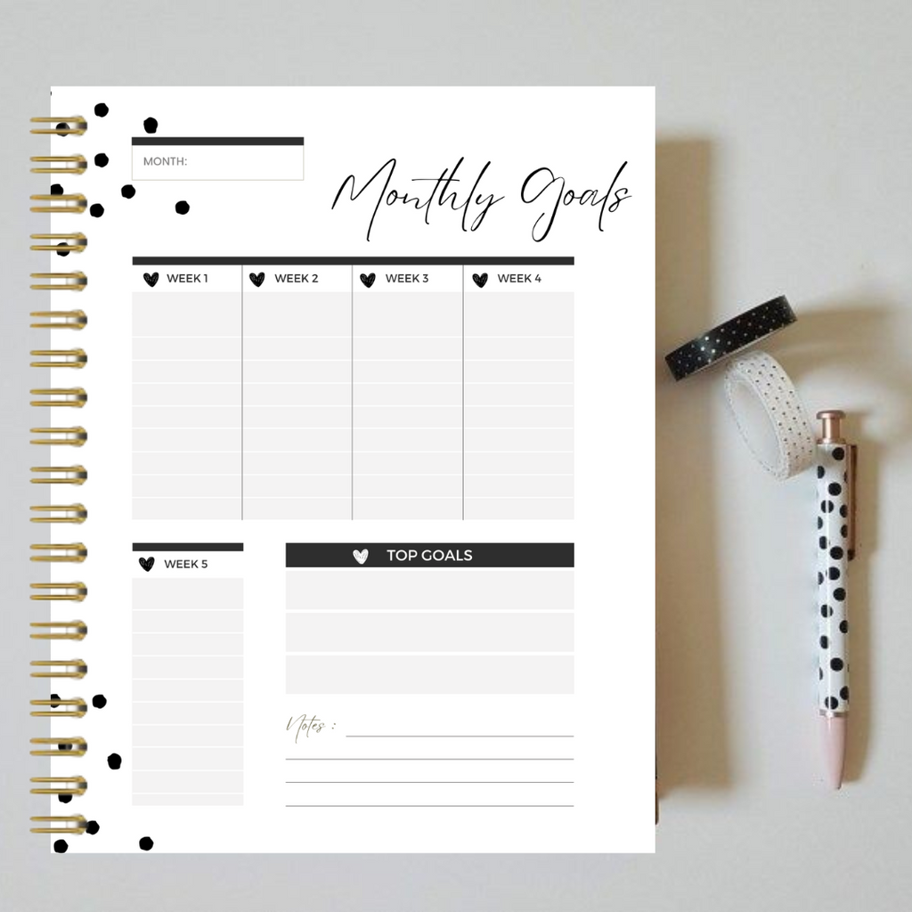 (Floral)Plan.Grow.Inspire Monthly Planner