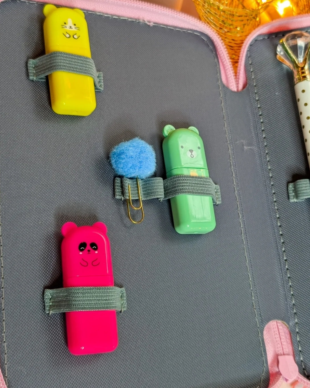 Stationery 4 compartment case
