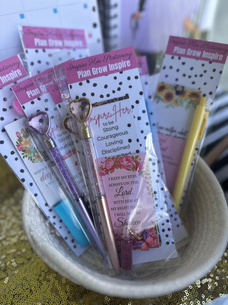 Heart shape pen packs