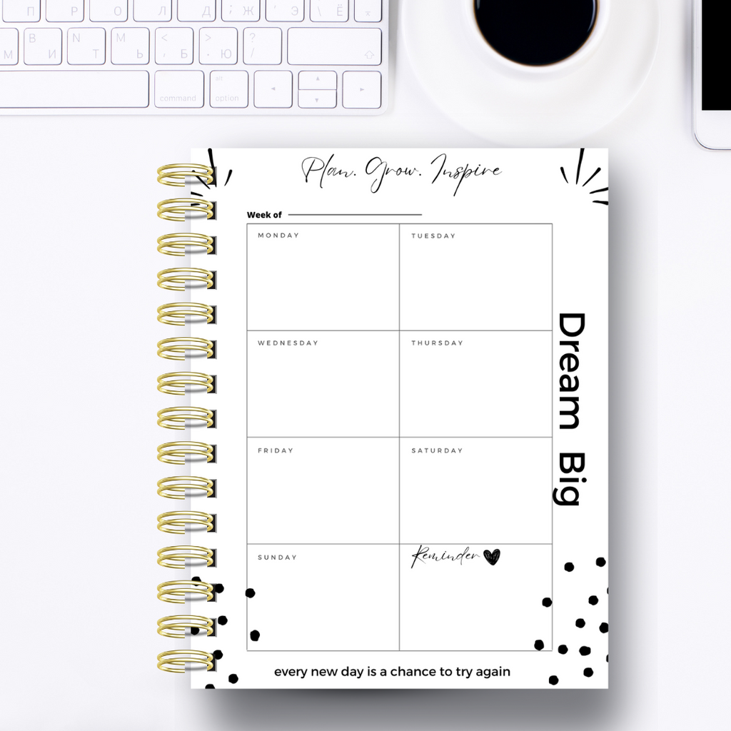(Floral)Plan.Grow.Inspire Monthly Planner