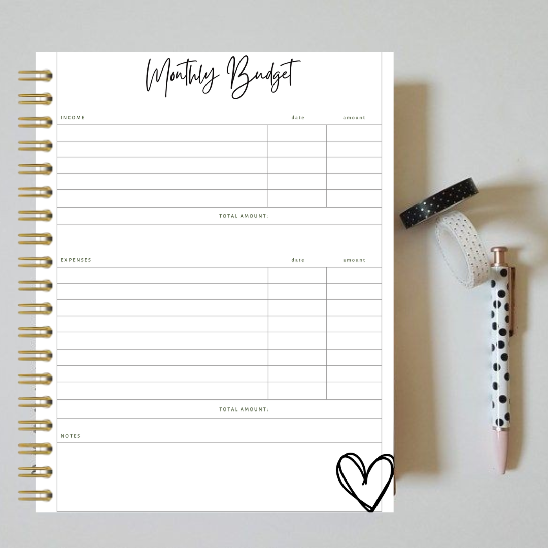 (Floral)Plan.Grow.Inspire Monthly Planner