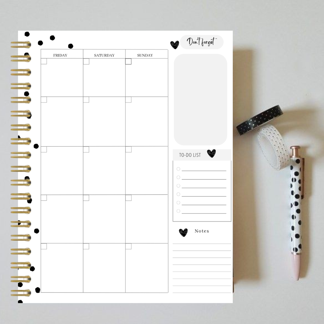(Floral)Plan.Grow.Inspire Monthly Planner
