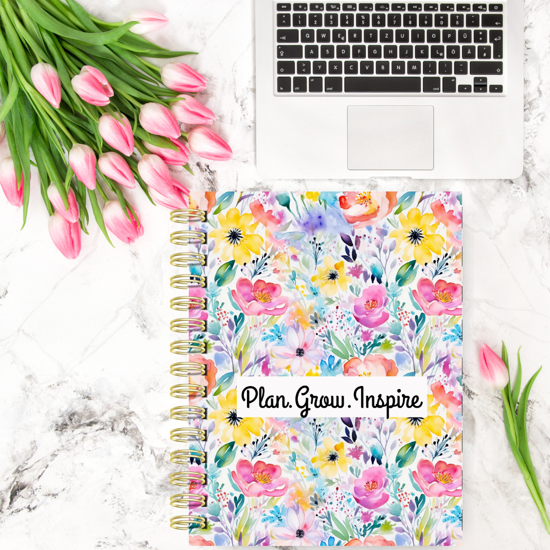 (Floral)Plan.Grow.Inspire Monthly Planner