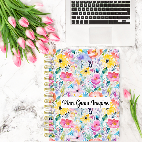 (Floral)Plan.Grow.Inspire Monthly Planner